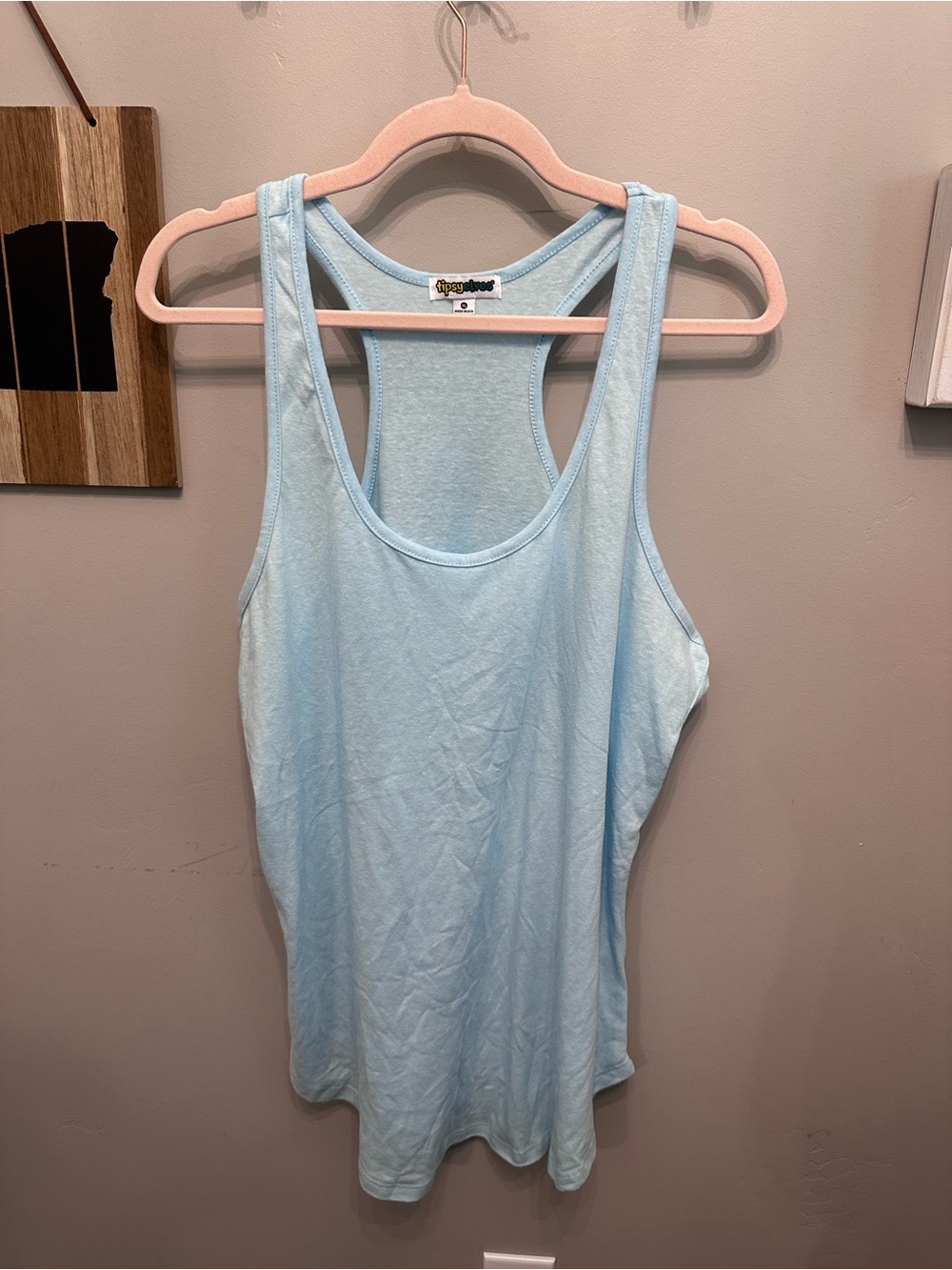 Tipsy Elves Light Blue Racerback Tank